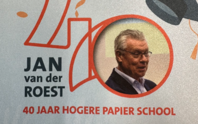 Jan van der Roest 40 jaar actief aan de ‘Hogere Papiers School’