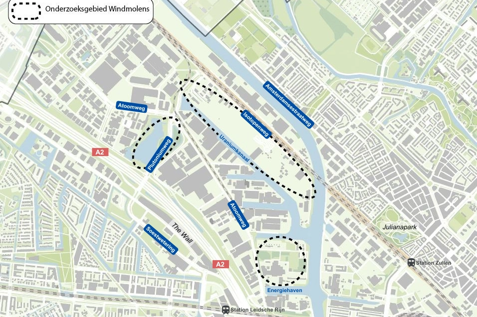 Onderzoeksplan windmolens Lage Weide ter inzage