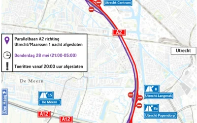 Informeren wegwerkzaamheden A2 27+28 mei