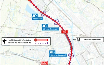Wegwerkzaamheden A2 | Hoofdrijbaan A2 Leidsche Rijntunnel