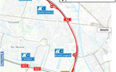 Wegwerkzaamheden A2 | Parallelbaan richting Utrecht dicht | Donderdagnacht 3 september